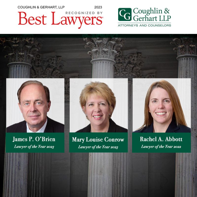Proud that 3 attorneys at C&amp;G were recognized by peers as “LAWYER OF THE YEAR” in The Best Lawyers in America© 2023 &amp; 2022: James O’Brien (Injury Litig.-Defs.); Mary Louise Conrow (Litig.-Labor &amp; Employ.); Rachel Abbott (Injury Litig.-Pls.). See more: bit.ly/3AGJ1di