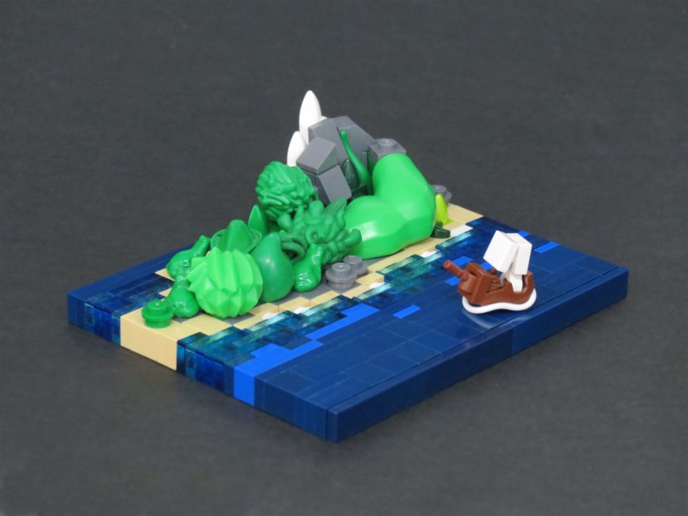 blocksmagazine's tweet photo. We particularly love the tide in this #LEGO build called "The Arrival" by Grantmasters #weloveMOCs https://t.co/u7zPgCwBGv