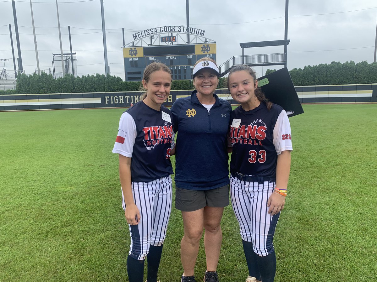 Coach_Buettner's tweet photo. Camping continued @NDsoftball Olivia & @mograce07 were fantastic today. So fun to watch you perform!!!
#builtbifferent #titans07 https://t.co/EwnWiuXsoU