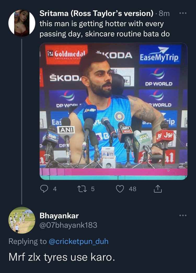 cricket struggles tweet media