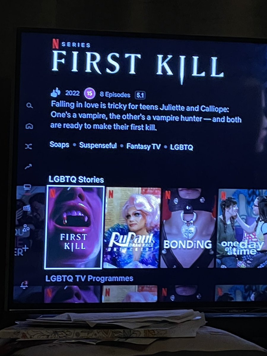 cbsavefirstkill's tweet photo. Update from the uk 🇬🇧 we are in 8 categories on Netflix. We won’t stop till we get our show back. Go us killers and get our cutie vamp Jules back on our screens ❤️🔥🏳️‍🌈 #SaveFirstKil #firstkillsecondhome https://t.co/Zhltzm5zgX