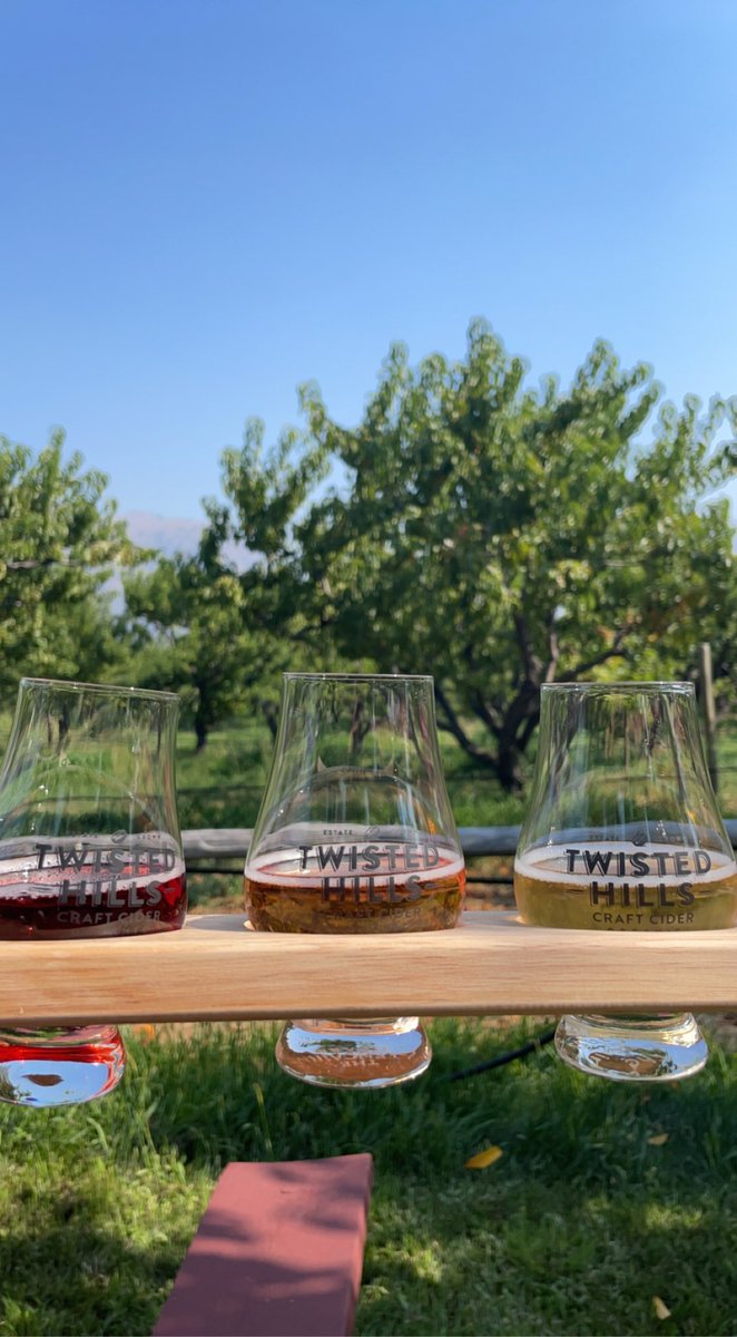 Sitting in the orchard #twistedhills #cidery