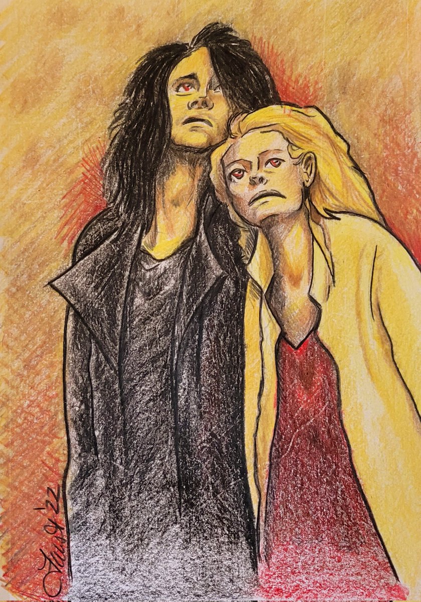 A page from my sketchbook. A scene from "Only Lovers Left Alive"...

#colorpencil #sketchbook #sketch #drawing #artist #art #vampires #vampiremovies