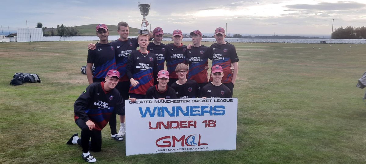 Congratulations to our U18s for winning the champions final to be crowned GMCL league winners for 2022 with a 7 wicket win over <a href="/GlodwickCC/">Glodwick CC</a> today. <a href="/benjy82137887/">benjy</a> led from the front with 2-17 and 35 with the bat to earn player of the match!