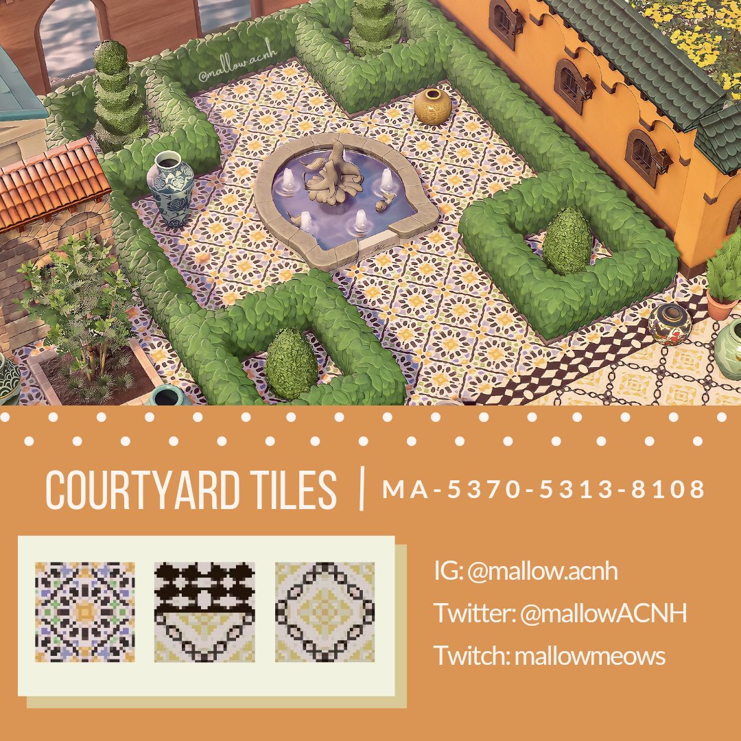 MallowACNH's tweet photo. It's been a while but I've had some people ask about these tiles so here they are! Inspired by the game Raji: An Ancient Epic #acnh #ACNHDesign https://t.co/FKeoelq5Kc