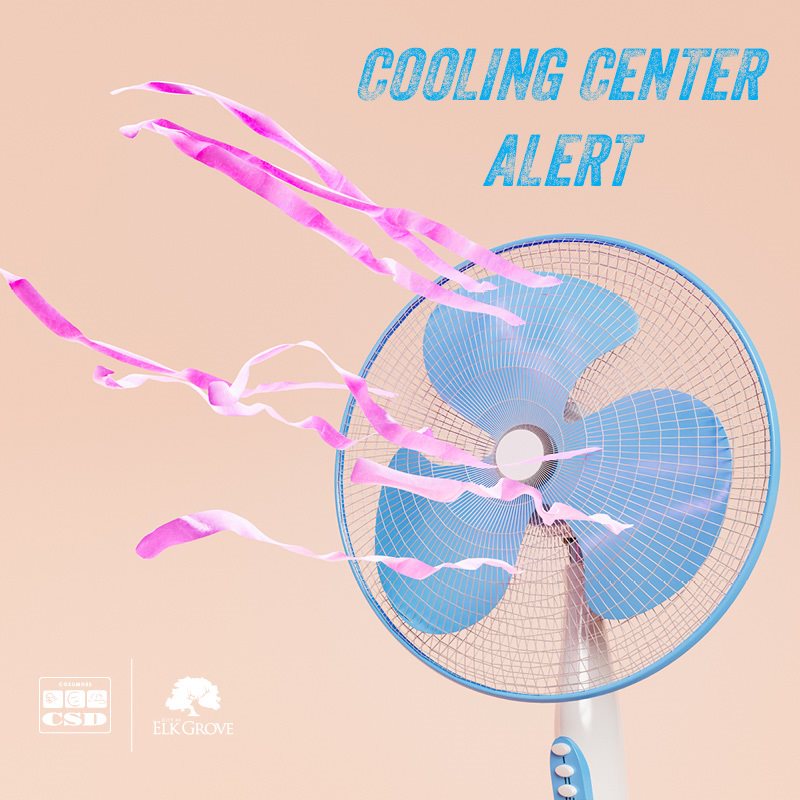 If you need a place to cool off, visit the cooling center @District56 today from 2-8 pm. The cooling center offers seating, water, &amp; air-conditioning /accessible from public transit. Face coverings are required. Masks provided to those in need. Facility cannot accommodate pets.