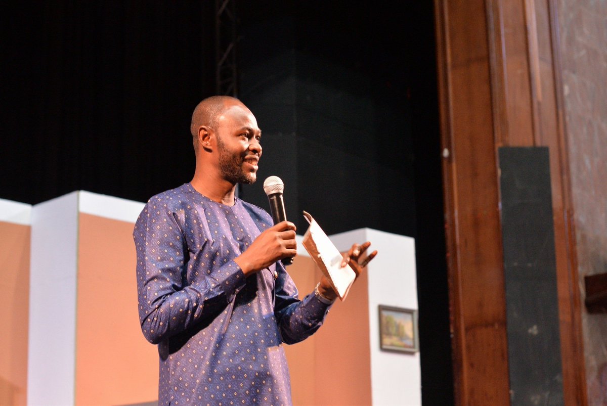 flynimaboy's tweet photo. .@latifglobe encouraged patrons of his 19th play, #5hoursWithMario to also check on @UncleEboWhyteʼs 50th play, 'He Said She Said', showing at the National Theatre at 8pm. Meanwhile, Latifʼs second show starts at 8pm — at AICC. this shows how selfless and positive Latif is. https://t.co/VXggiIlTuW
