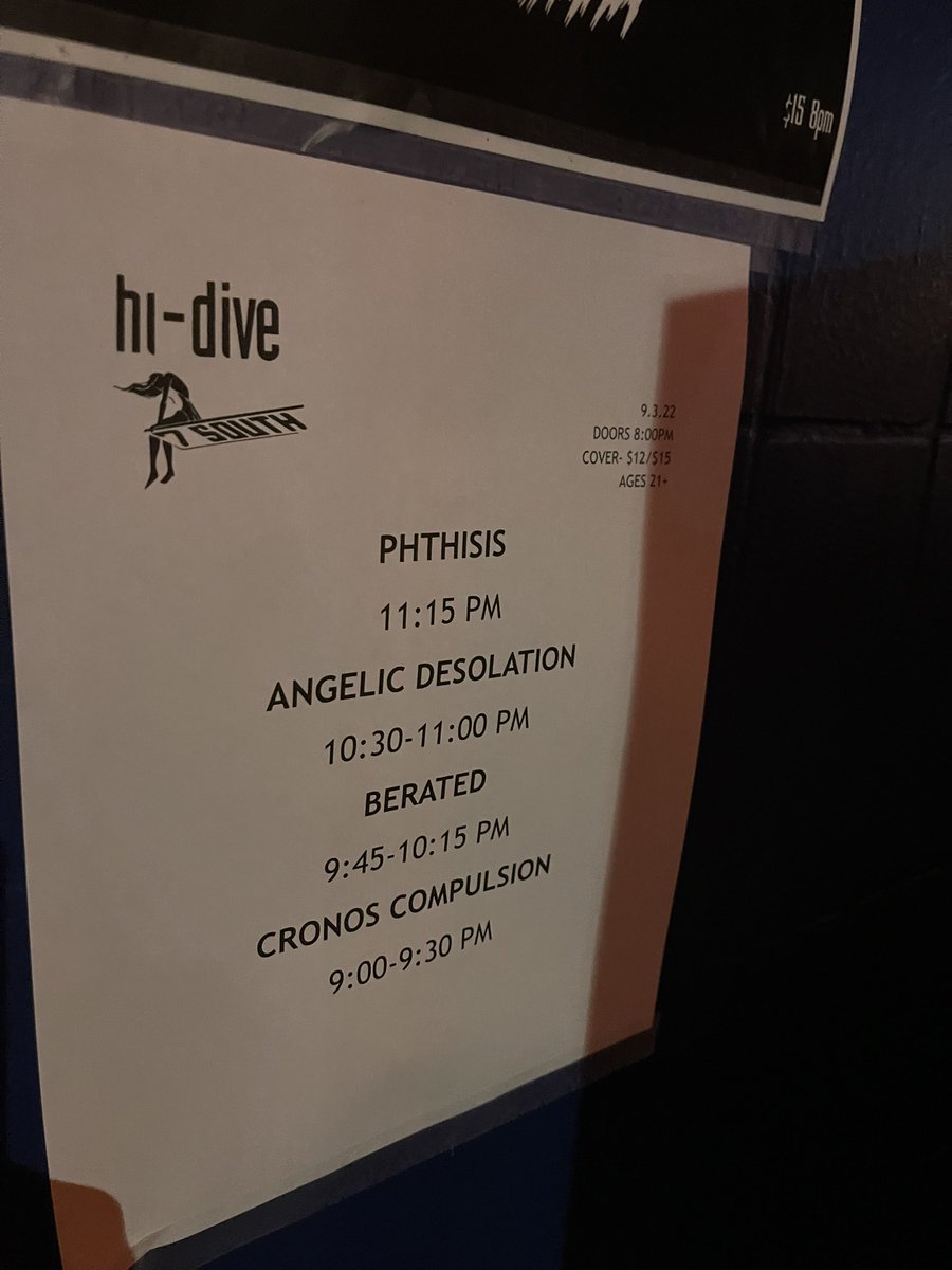 HootieMcOwlface's tweet photo. ❤️🔥 #Berated and #AngelicDesolation had a phenomenal Grind-Core set last night at the Hi-Dive in #Denver. ☠️ https://t.co/C7i3iQZdo6