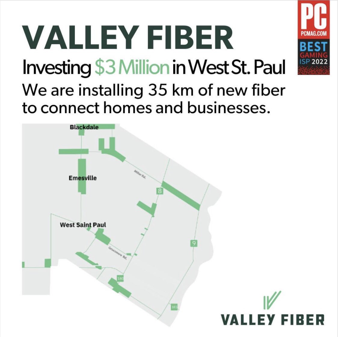 Exciting news for West St. Paul!   Council just approved an agreement with Valley Fiber! I love working with great partners who understand the needs of our community and help us improve our quality of life here in Wonderful West St. Paul!  Thank you Valley Fiber!!  😀👍🏻