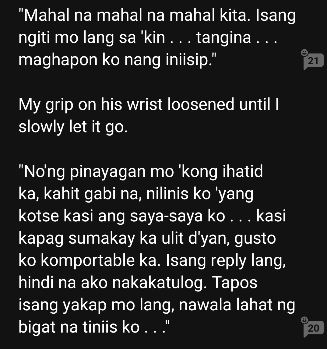 simp4katana's tweet photo. THESE LINES FROM LEON YSMAEL ZAMORA MAKES ME SHATTERED INTO PIECES, LIKE HE REALLY DID WORK HARD TO PURSUE AMARI HE GIVE IT ALL BUT AMARI KEEPS ON PUSHING HIM AWAY HE STILL CHASED HER BUT THIS TIME HE GOT TIRED OF DOING IT, SOBRANG SAKIT NUN SA PART NI AMARI🥺🥺
#MWCLAChapter37 https://t.co/ZXiZxH7aeu