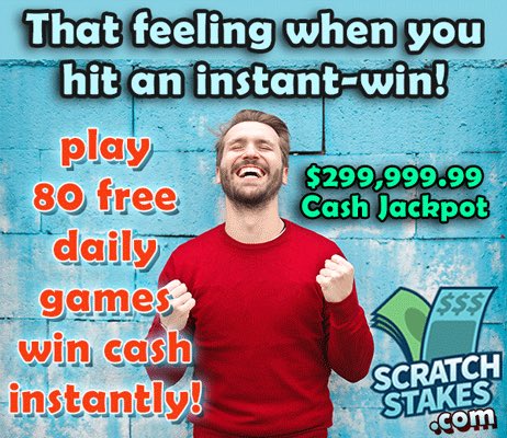 scratch_stakes's tweet photo. ✔️33,955 #Winners to date!
✔️ Play 80 FREE scratch-off #games daily, #win real money instantly!

🤔Have you scratched today?
👉 https://t.co/8CcjAymdqO https://t.co/NR5V38mCpW