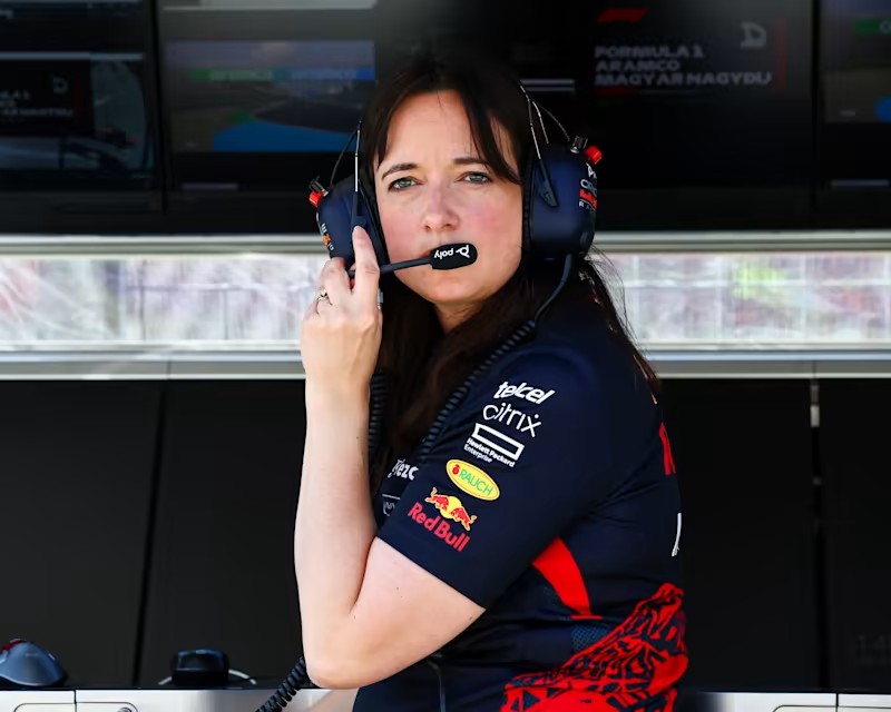 realTerryDyck's tweet photo. Another win for the women of F1. Team Stratigist, Hanna Schmitz does it again and out smarts Mercedes and Ferrari at Netherlands Sunday race for the win. Max Verstappen wins four in a row. https://t.co/Y9oFax4nSv
