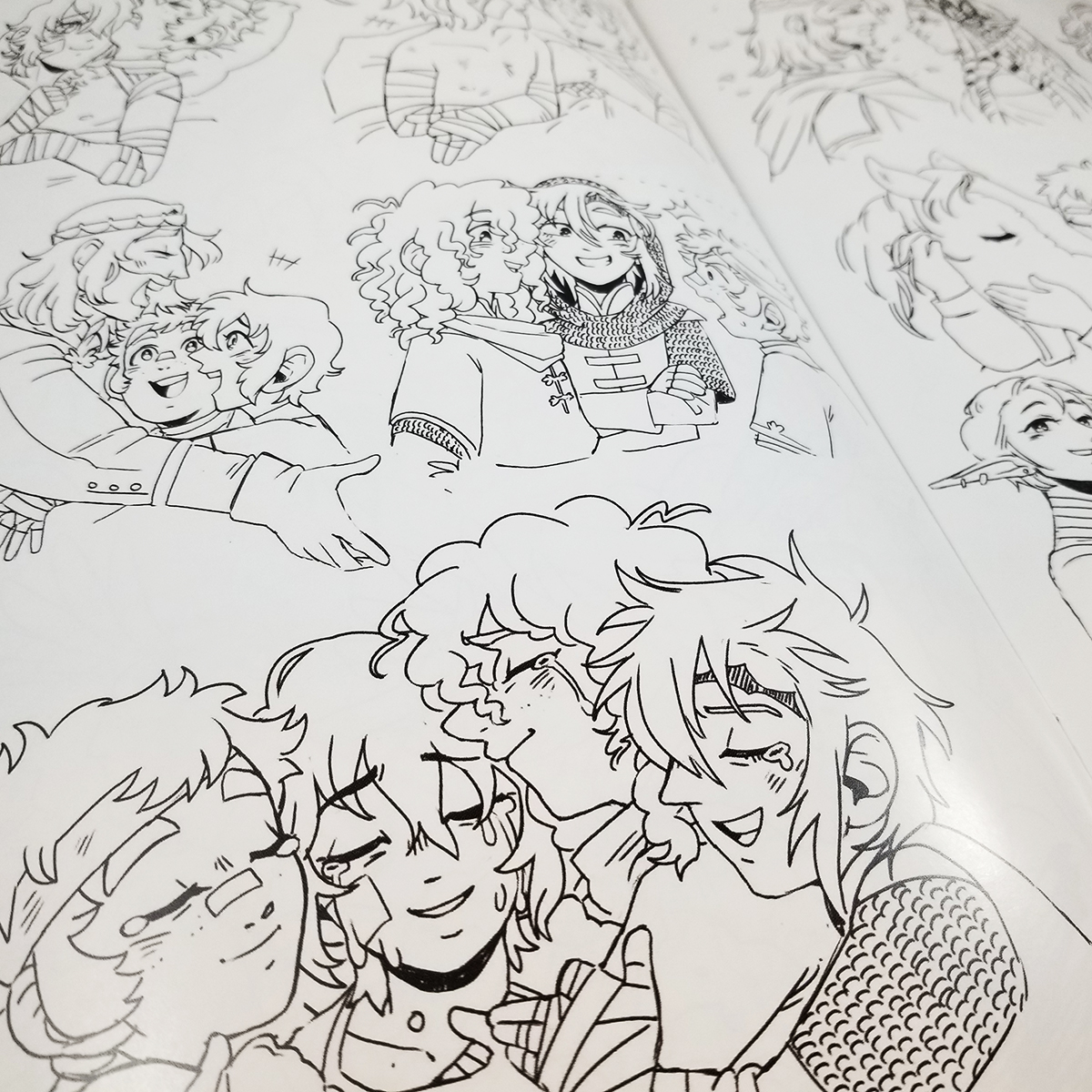 and lastly ZINES
- gay samfro risograph comic
- my lotr sketches compiled into two zines 