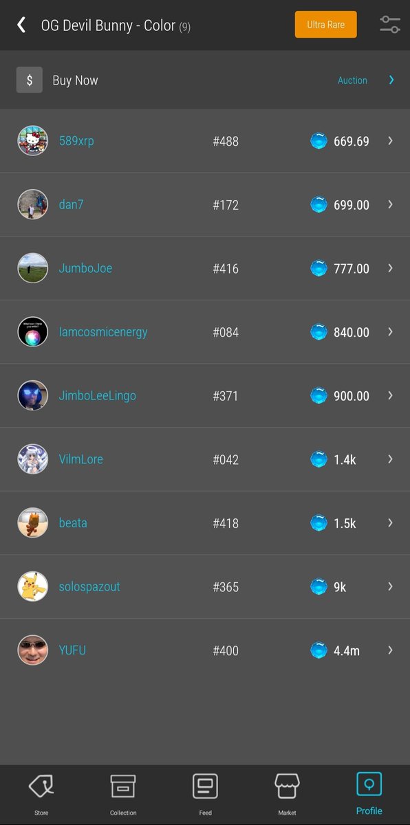 Waka_mole's tweet photo. Hey #VeVeFam! 

Is there an OG Devil UR Bunny club? 🔥  only 9 listed left 😵‍💫😱🤯
@tristaneaton #NFTs #VeVe #DevilBunny https://t.co/uCLHL4YH8j