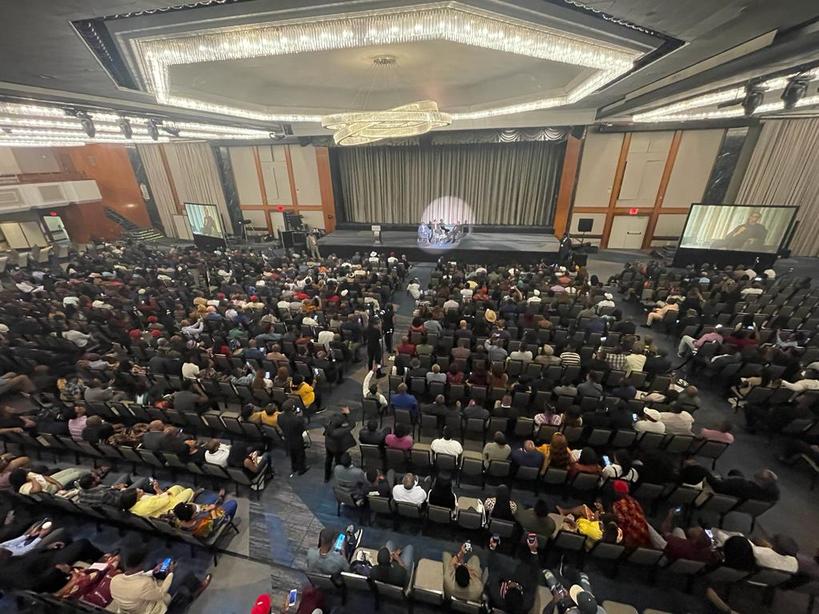 OselokaHObaze's tweet photo. Mammoth turn out for @PeterObi in NYC... https://t.co/ewIgXPv0uF