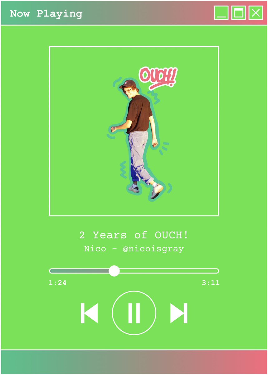 helloitsmilo's tweet photo. a message and some fan art from @nicoisgray! #OuchDay https://t.co/htyaOLxgH9