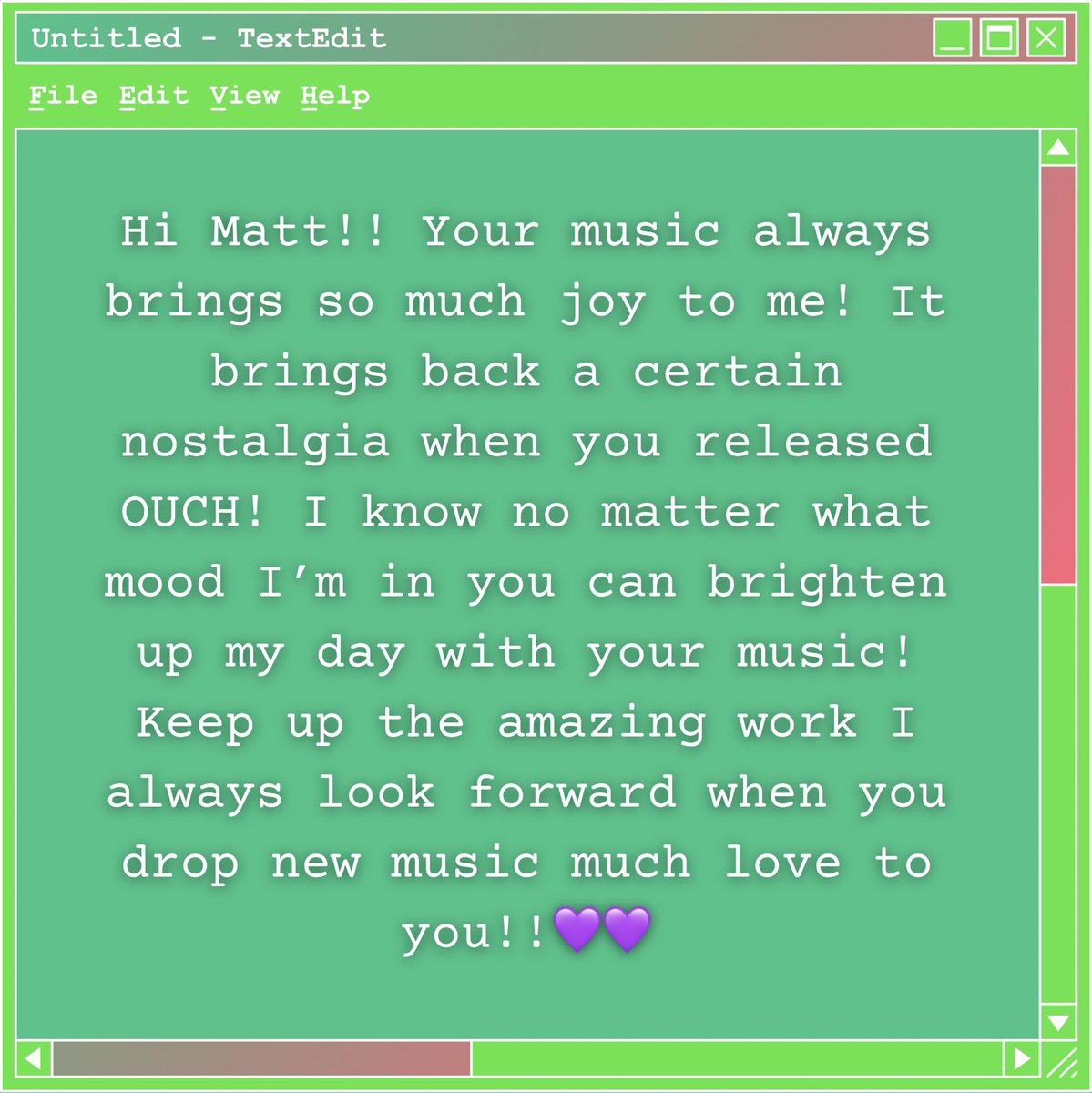 helloitsmilo's tweet photo. a message and a makeup look from @itsashleexo! #OuchDay https://t.co/IraIthIL4t