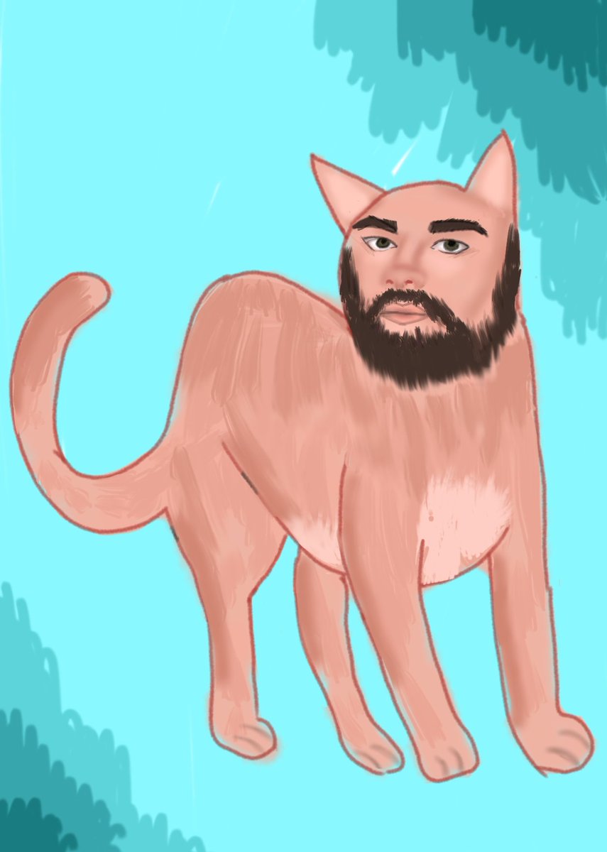 gogy_too's tweet photo. @JamesMarriottYT #BadArtBan James I made you into a cat! My user is arrowslayamongus https://t.co/32gTMZXvQe