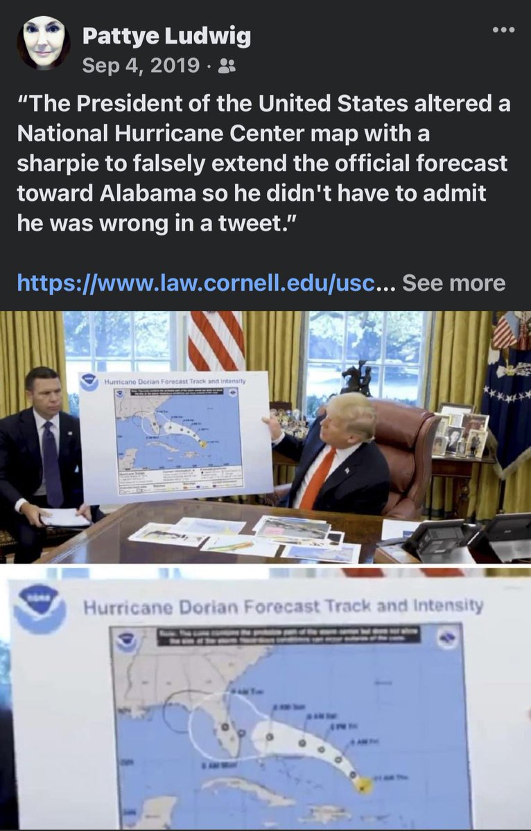 purcy2004's tweet photo. And how can we forget this despicable attempt to hide his erroneous weather statement? From my Facebook memories #Iamneverwrong https://t.co/CXS8AuLIMc