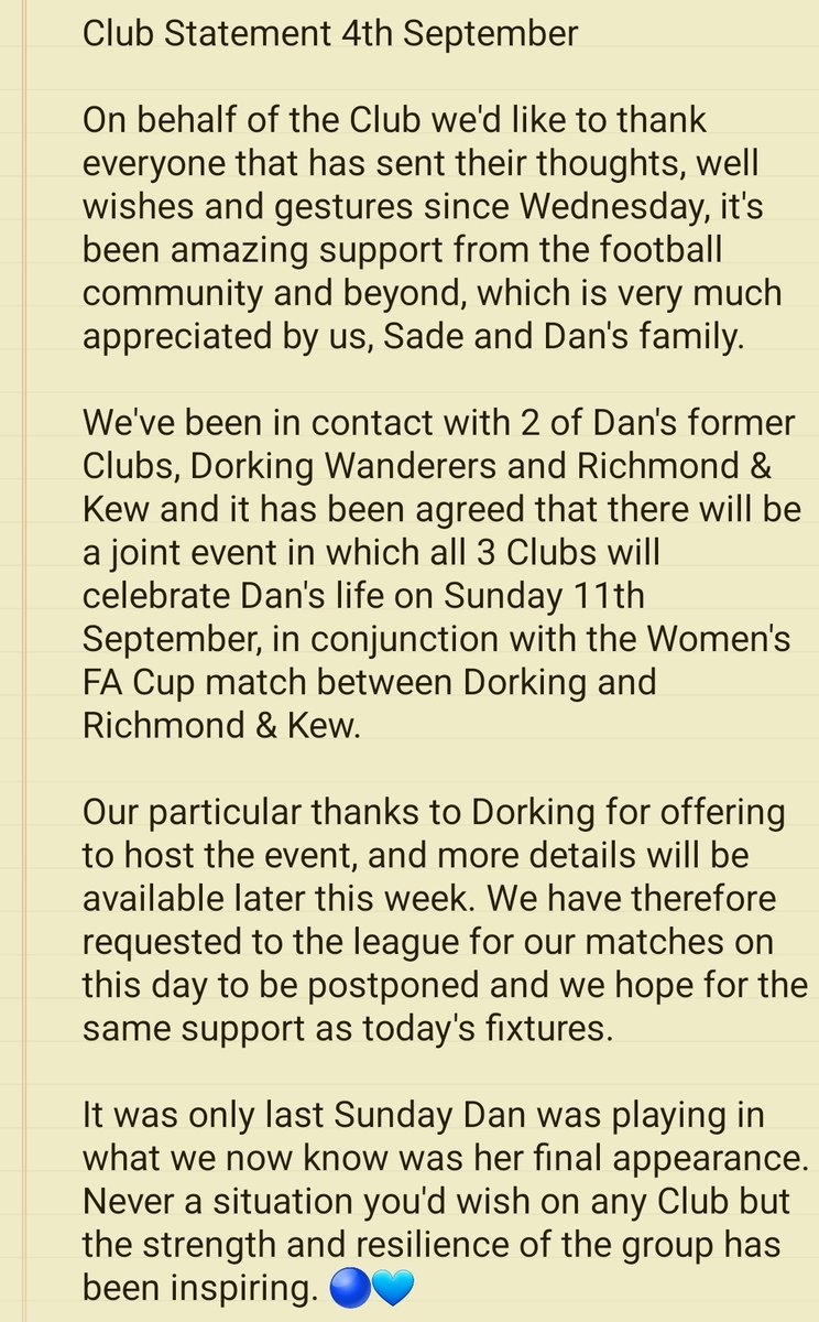 AylesfordLFC's tweet photo. Club Statement 🔵 💙 https://t.co/8mdfGW4wZH