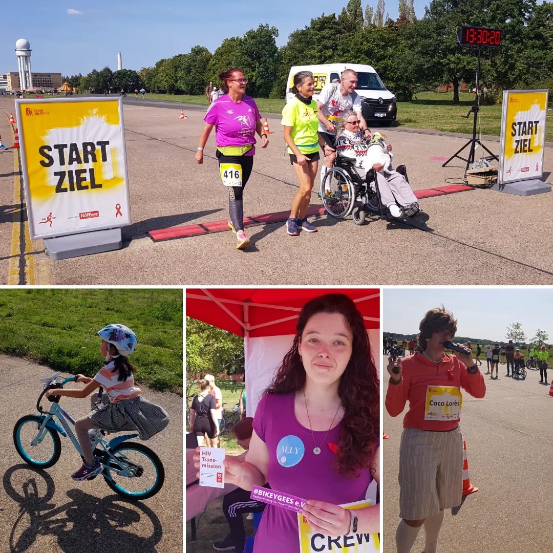 bikeygees's tweet photo. Gegen #Stigmatisierung und #Ausgrenzung. Gemeinsam stärker. 🚴♂️🚴♀️ Unter diesem Motto stand der #liferun der @AidshilfeBln 🏃♀️🚴♂️💪🏾#solidarität ist uns sehr wichtig und zum Glück konnten auch #fahrräder starten. 🚴♀️🚴♀️ Danke an alle. 😘 #strongertogether #aidsbeenden #bgzvorort 💜 https://t.co/BOMpKJckPD