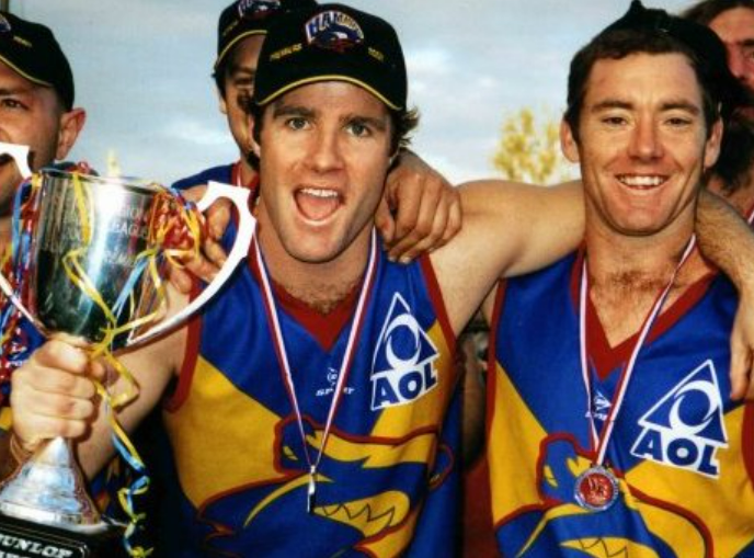 heath_buck's tweet photo. 20 years-ago today the mighty North Kensington Football Club (Hammerheads) won the premiership, at the Whitten Oval, in front of about 10k, against North Footscray in Divvy 2 of the Western Region Football League. https://t.co/R6YtNmewjn