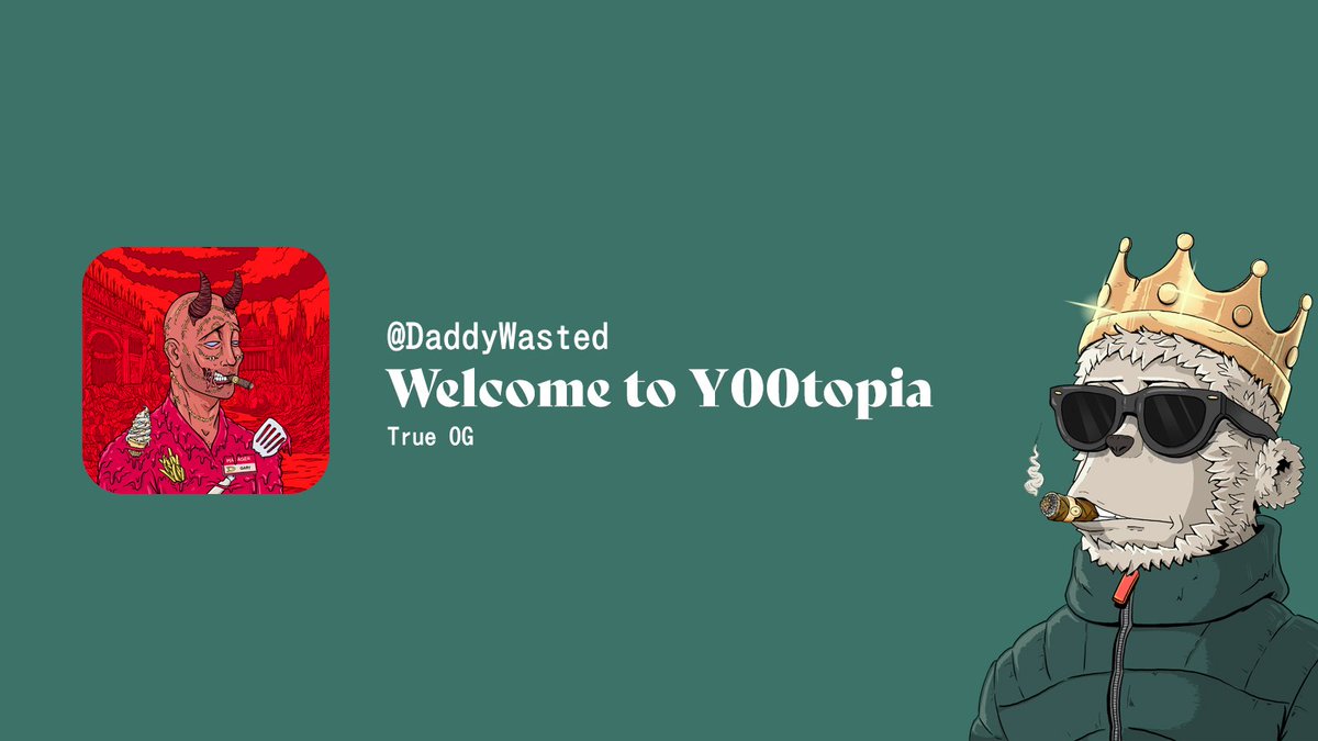 DeY00tList's tweet photo. Hello @DaddyWasted,

Your @y00tsNFT WL has been been approved! https://t.co/dr4GMfYMLU