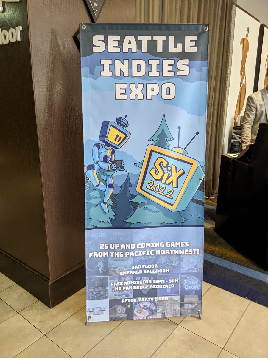 yosp's tweet image. Come play Astrolander made by @Lost_Cartridge at Seattle Indies event.