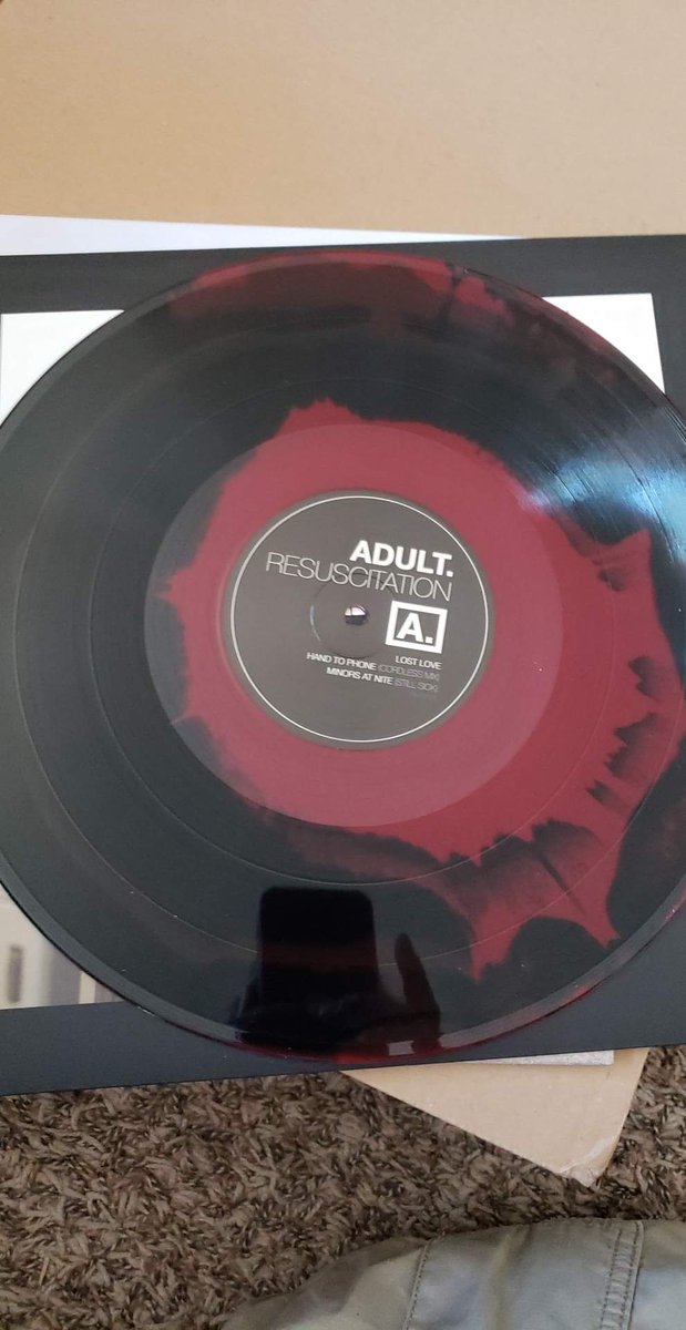 AndrobicOcean's tweet photo. Whilst on the topic of @ghostly , I also bought this beautiful marbled copy of Resuscitation by @adultperiod . So glad they did a reissue.
#vinylhaul #vinyl #ghostlyintl #electronica https://t.co/W0ULj5Wpor