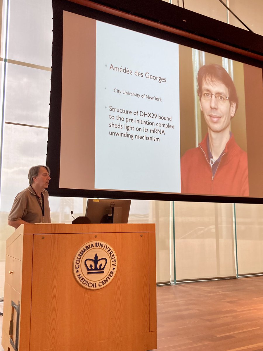 rubenlgonzalez's tweet photo. Last session of the #JF80+ symposium is a ribosome session, expertly introduced and chaired by Chris Hellen! https://t.co/nvjX2crqtt