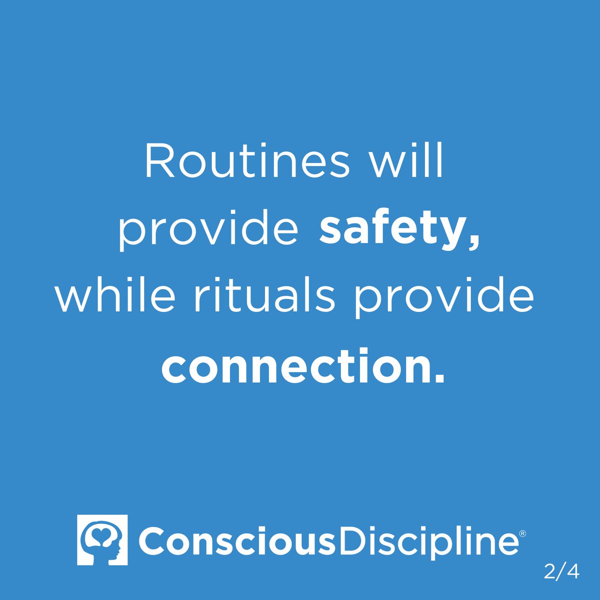 ConsciousD's tweet photo. Helping children feel safe and loved is a prerequisite for learning to occur. Click below to learn more. #iHeartCD

✅ Routines: https://t.co/JGwx2b7N2P

💙 Rituals: https://t.co/rqeVVptqwS https://t.co/qDKEhB1D3T
