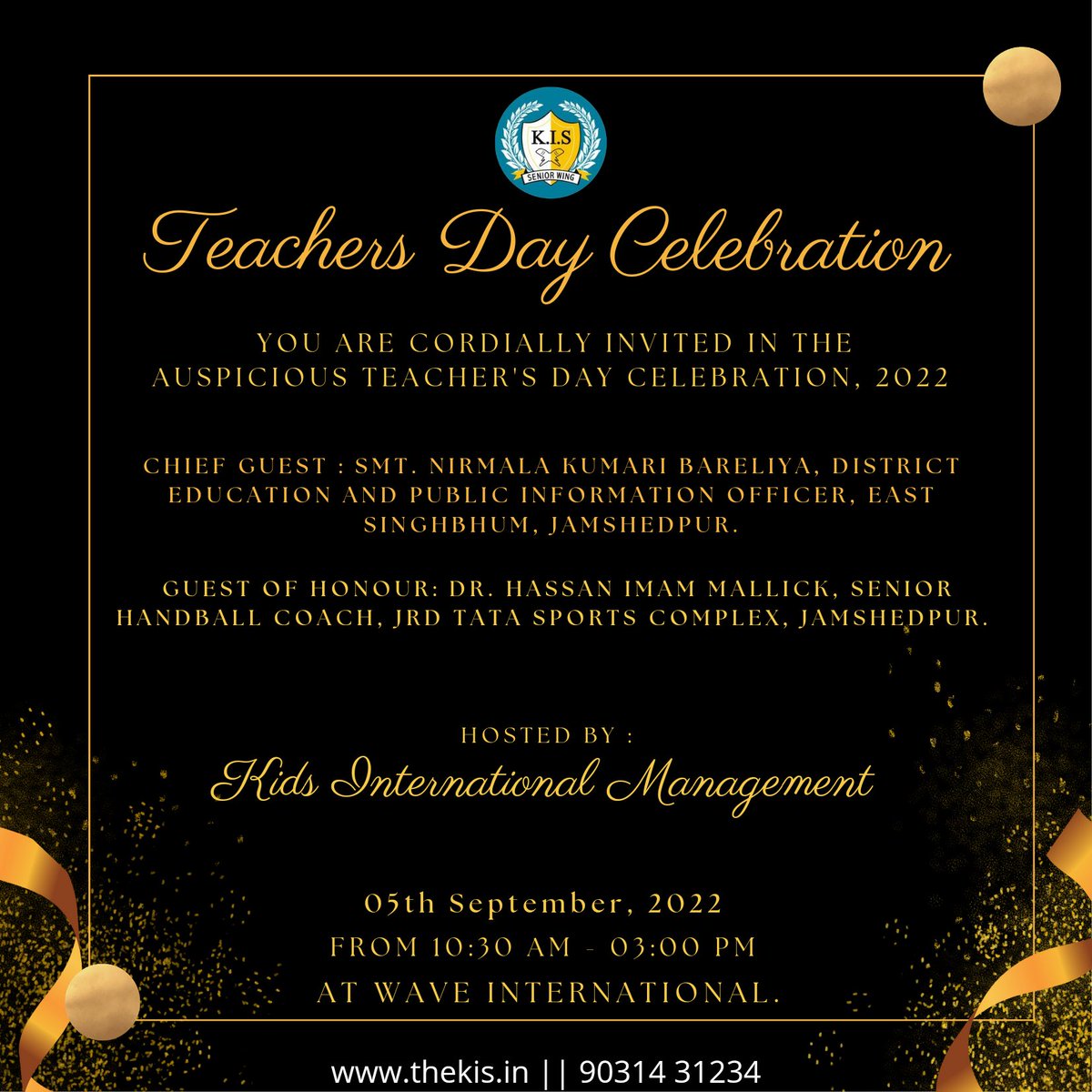 KidsInternatio5's tweet photo. #teachersday #celebration #excitingprizes🎁 #excitinggames #fun💃 #teachersday2022🖍✏️📚 #event #party #appreciation 
#www.thekis.in #9031431234 #KidsInternationalSchool #KIS  #internationalcurriculum #Jamshedpur https://t.co/OYQAD12PEI