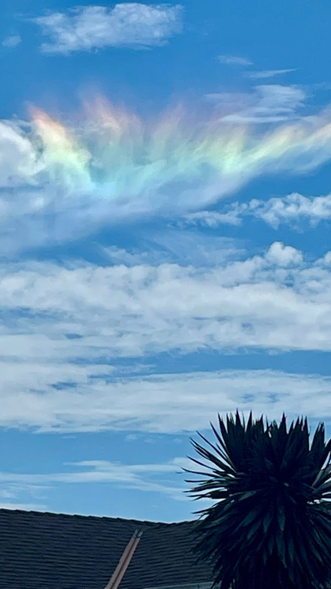 cakesauce24's tweet photo. The clouds are out here dressed in technicolor today.

#inglewood #rainbow https://t.co/NZEXoITjHd