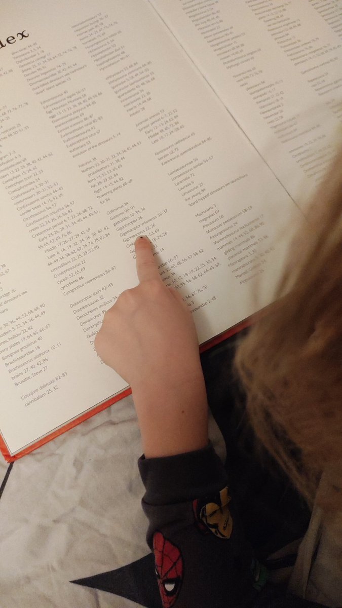 xc8tlik's tweet photo. @BigPicturePress My 5 year old boy found a typo in the index of Dinosaurium, it should say "Giganotosaurus" not "Gigantosaurus" https://t.co/rUPQbjV75T