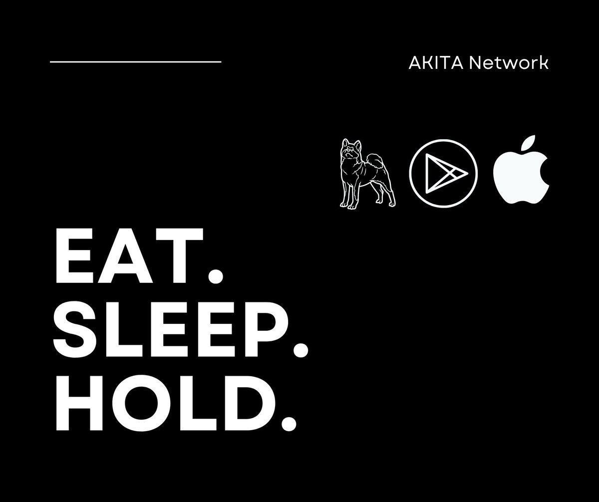 Akita_NetworkES's tweet photo. @DeFiGemsX #eatsleep #hold $AKITA https://t.co/jhM51KP2FT