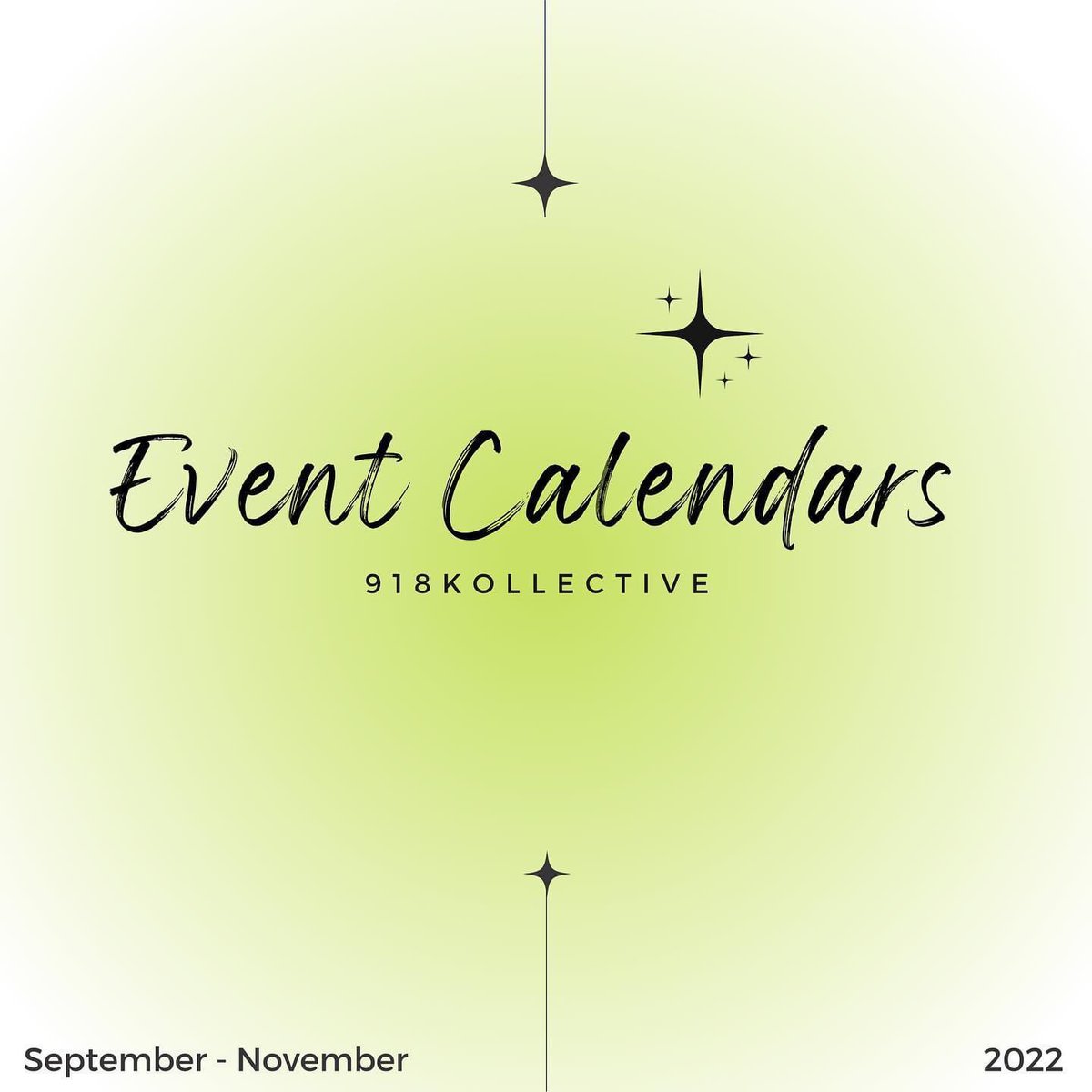 918Kollective's tweet photo. 🖤 Event Calendars 🖤 

Hello everyone! 

We are happy to announce our upcoming events for the months of September, October and November 

Please refer to the slides for dates &amp; events!

✨October and November event info TBA✨ #918K #918Kollective #bts #skz #ateez #ENHYPEN https://t.co/QTSTdgiQU8