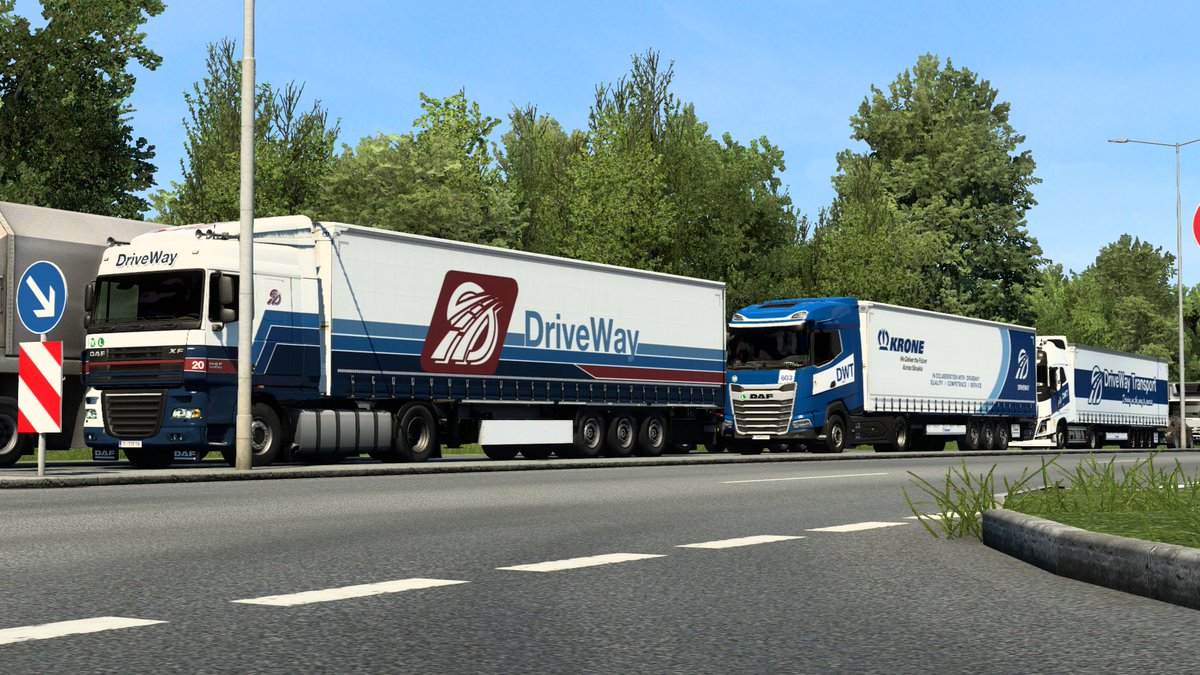 drivewaygroupas's tweet photo. ⌛️Event time!
Second delivery done successfully! Look at the beauties!
#ETS2 @SCSsoftware #DriveWayTransport https://t.co/PzsMWI1MSu