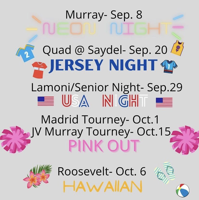Get you outfits ready!! Post season themes TBD!