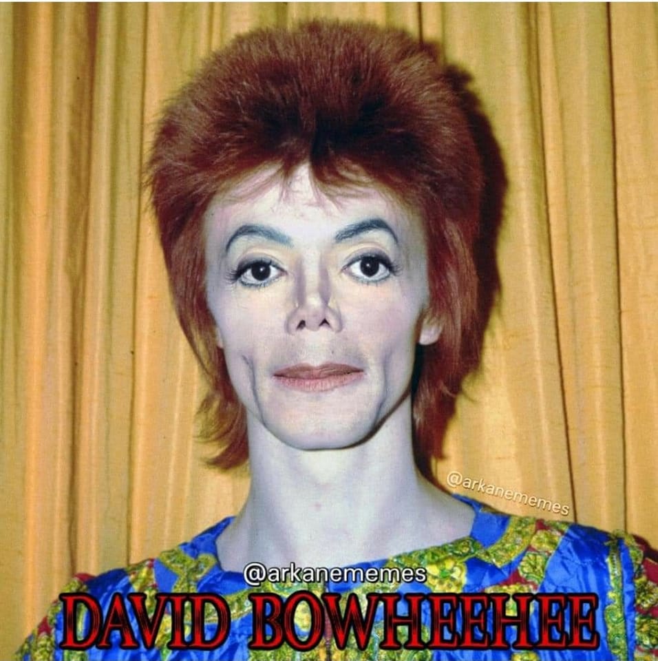 BendelGray's tweet photo. Not asking for much. Just one like perhaps. And then I will go. #bowie #michaeljackson #bowieandmichaeljackson #Bored #reallybored https://t.co/ff1ydZAQAb