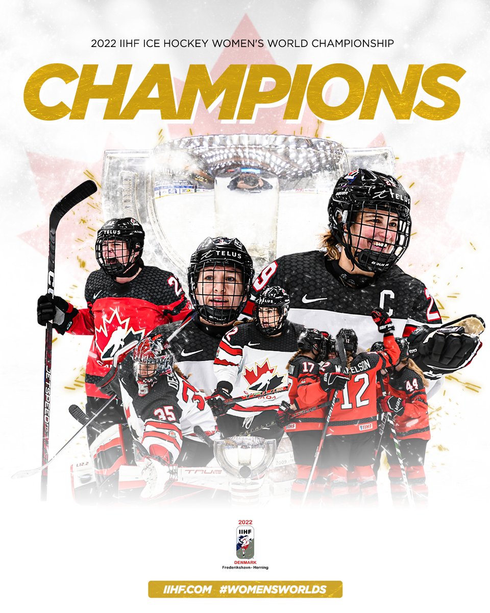 IIHF (@iihfhockey) on Twitter photo 🇨🇦 <a href="/HockeyCanada/">Hockey Canada</a> WIN THE GOLD!🏅
Canada completes the season sweep! Gold at #Beijing2022, women’s #U18Worlds and #WomensWorlds! 🏆🏆🏆 🇨🇦 <a href="/HockeyCanada/">Hockey Canada</a> WIN THE GOLD!🏅
Canada completes the season sweep! Gold at #Beijing2022, women’s #U18Worlds and #WomensWorlds! 🏆🏆🏆