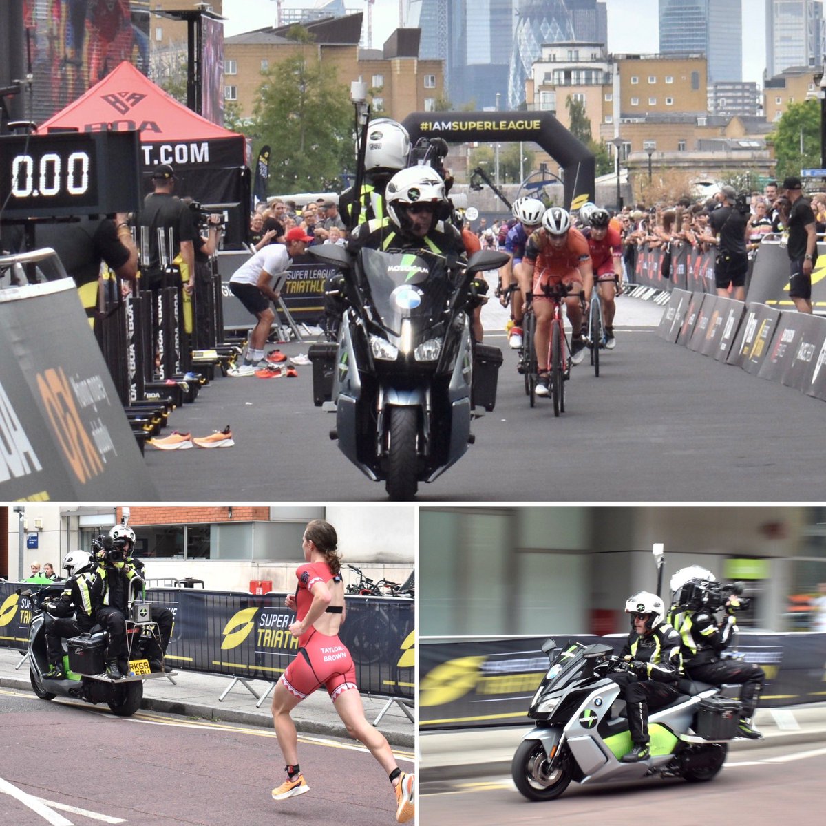 stevechalles's tweet photo. 4. First leg of 2022 Super League Triathlon at Canary Wharf in London today - covered on the road (and cobbles!) by #Motocam Moto crew working with @EMGLiveUK OB team.
#outsidebroadcast #EMG #EMGLiveUK @GraemeHolmes1 @SuperLeagueTri #SLTLondon https://t.co/fv2rhtKFPf