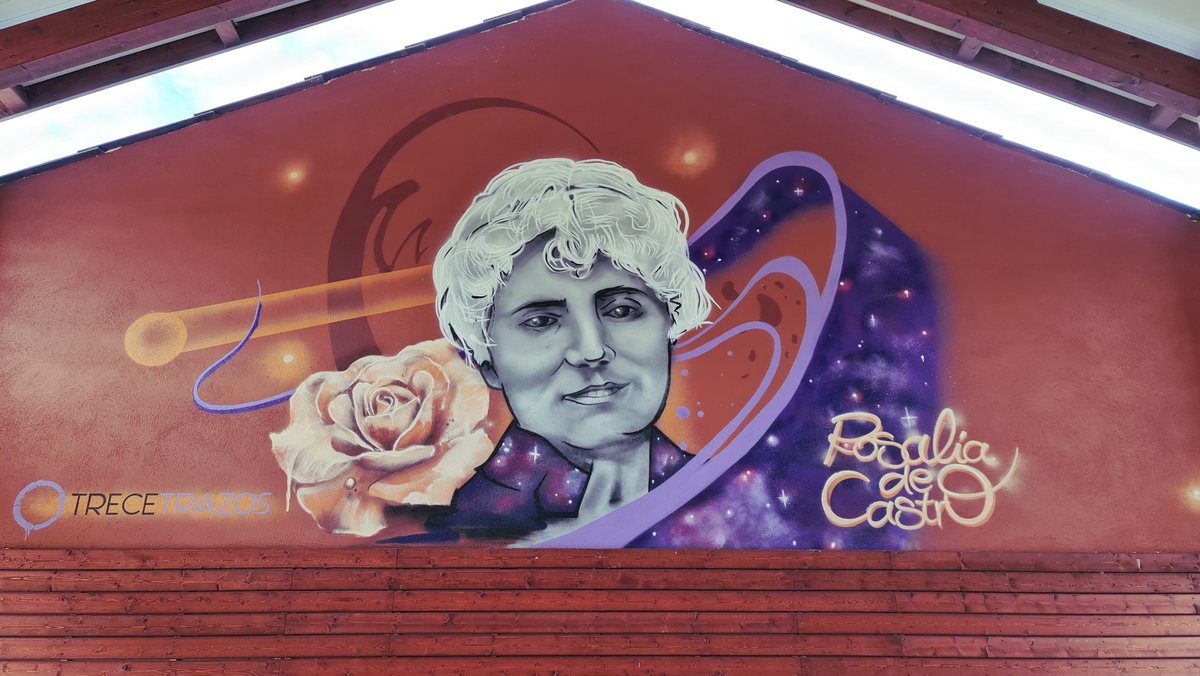 Trecetrazos's tweet photo. Graffiti a Rosalía de Castro https://t.co/rtOQoMCJQO