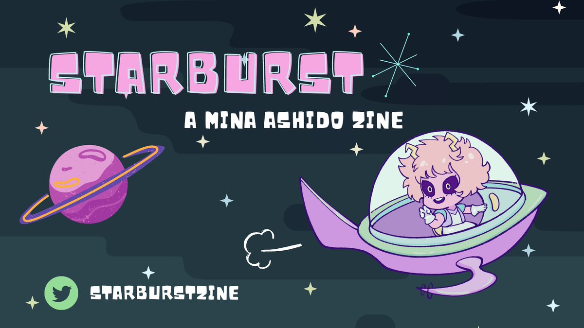 💫PINNED THREAD💫

Starburst is a free 18+ zine all about Mina Ashido! Check the thread and our carrd below for more information!

🚀Carrd: starburstzine.carrd.co
🪐Questions: retrospring.net/@StarburstZine
