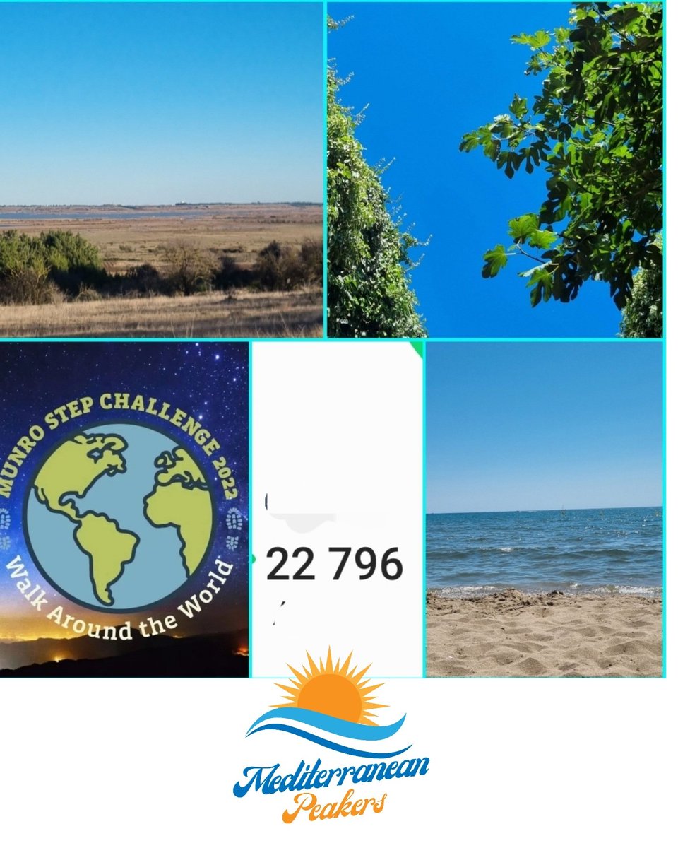Munro Step Challenge 
DAY 4 
Sunny Sunday in the South of France 🌊☀️👣
Let's walk around the world Peakers! 
#teambirch
<a href="/MyPeakChallenge/">My Peak Challenge</a> 
<a href="/SamHeughan/">Sam Heughan</a> 
<a href="/bloodcancer_uk/">Blood Cancer UK</a> 
<a href="/MediterraPeaker/">Mediterranean Peakers</a>