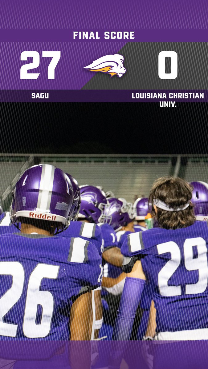 SAGU 🏈 started the 2022 season in dominant fashion ‼️

CHECK OUT THE FULL GAME RECAP 📰 sagulions.com/news/2022/9/4/…