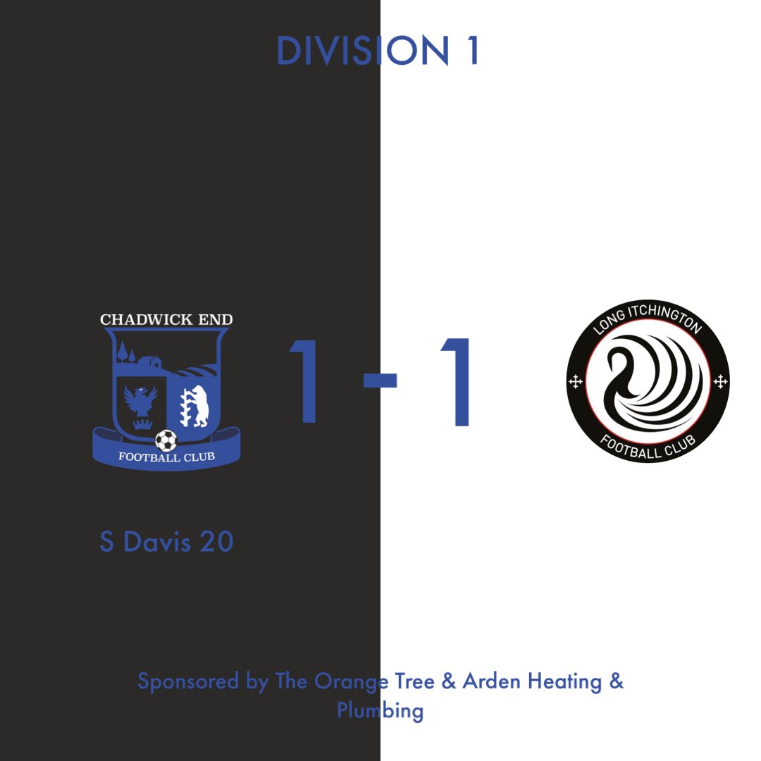 FcChadwick's tweet photo. Back to League action against @LongItchFC , both sides had their chances and shared the points. We move to cup action next Sunday at Home! https://t.co/C1VQQtVoDK
