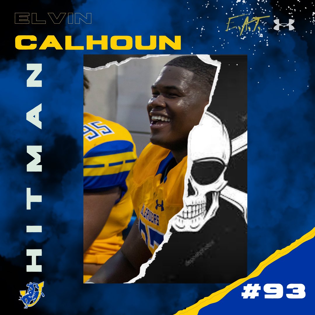 SAUFootball's tweet photo. Congrats to our 1st “Hitman” Award Winner of 2022 in season-opening Win over Northwestern Oklahoma State 🏴‍☠️🏴‍☠️ @theelvincalhoun 🏴‍☠️🏴‍☠️ #LetsRide https://t.co/y3RWF442LZ