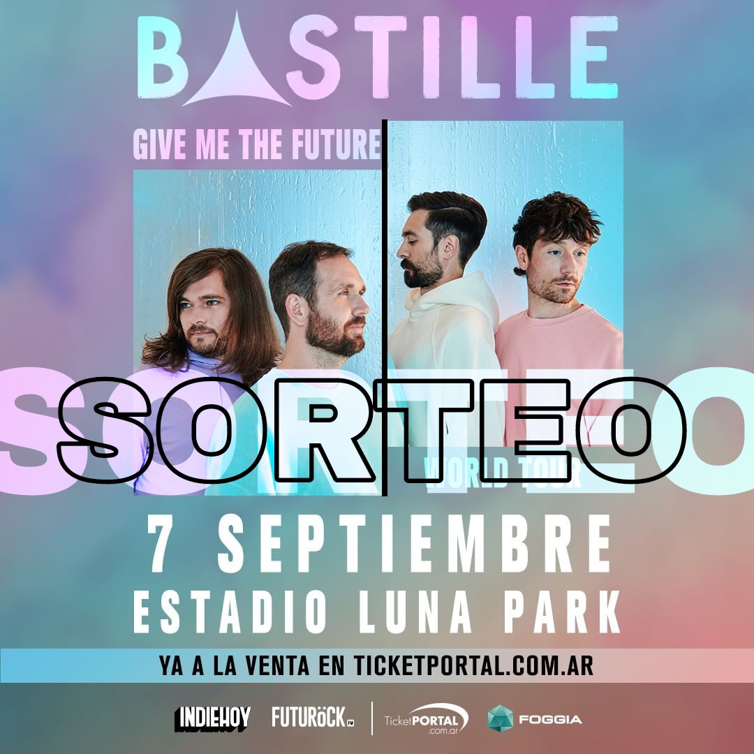 RecitArg's tweet photo. #SORTEO | @bastille en el Luna!
🎁 Regalamos un par de entradas 🎟️ para el show de #BastilleArgentina en el Luna! 

▶️ Para participar:
👉 Seguirnos @RecitArg 👉 RT a éste tuit y arrobá con quién irías al show. 👉 Seguir a @FoggiaCompany 
⏰ Sorteamos el 6/9 20hs! https://t.co/QGuRQ7bgOq