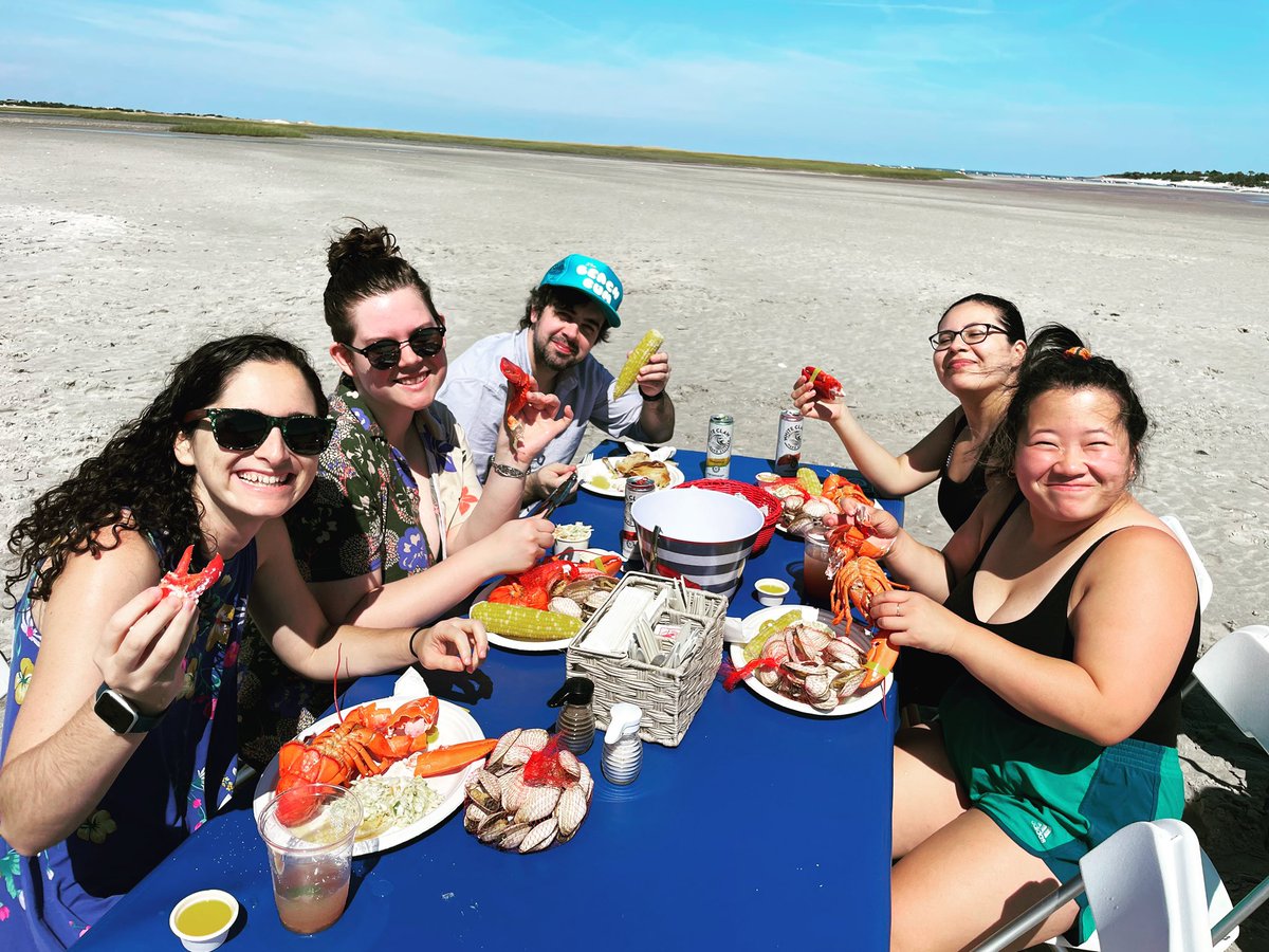Several of our interns learned to eat lobster today! #lovelawrence #newenglanders