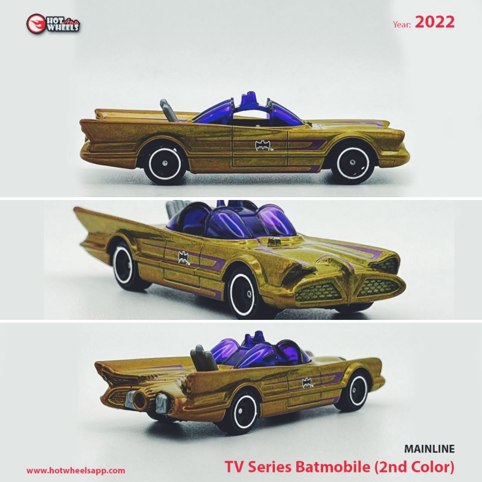 Hot Wheels 2022 Mainline Batman Series Cars (Short Card)